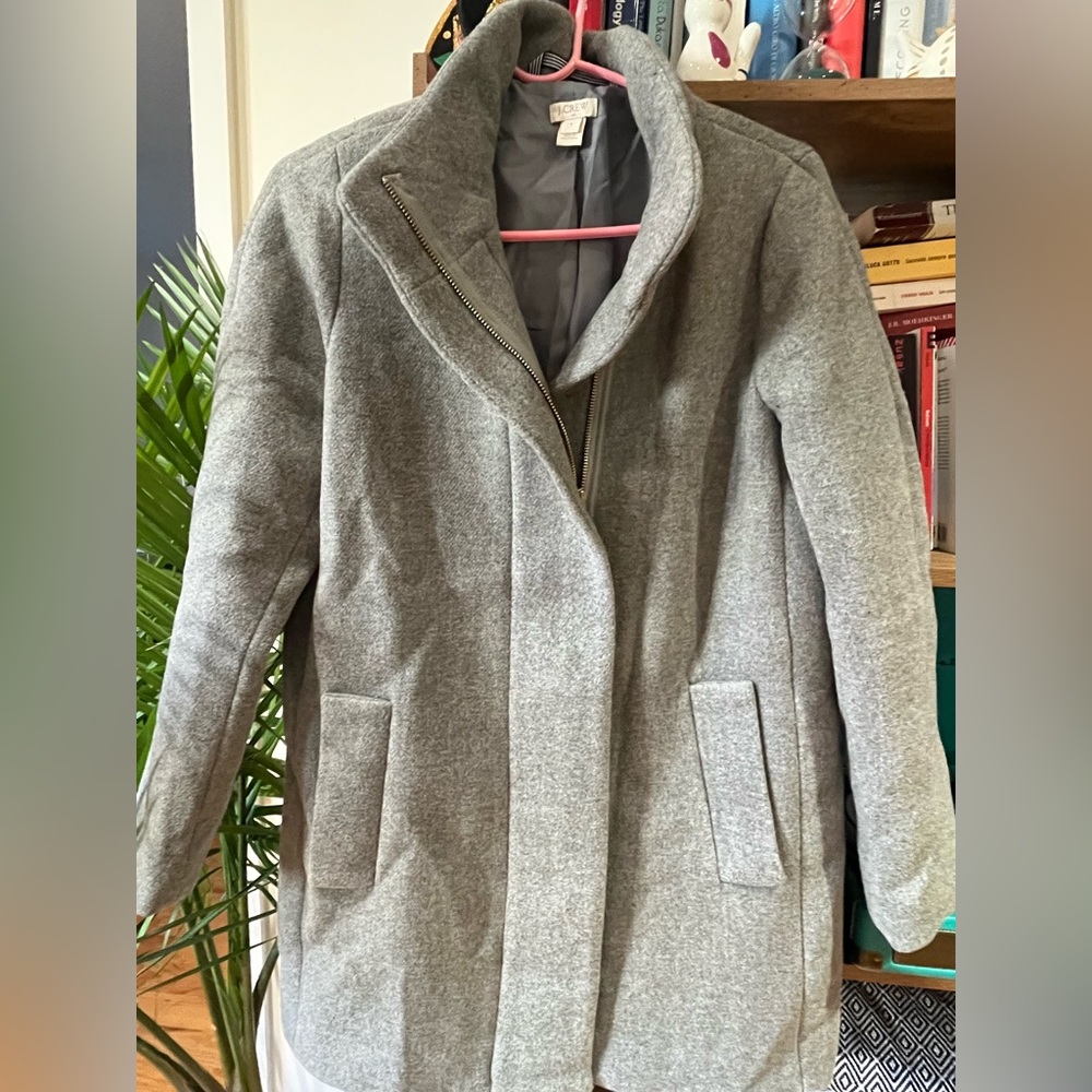 j.crew Factory New City Gray coat Size 4